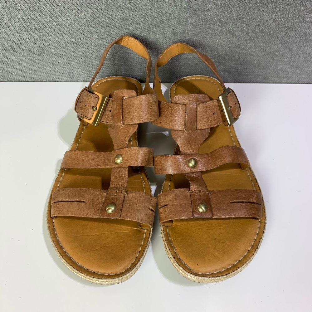 Franco Sarto Zander tan strap sandals